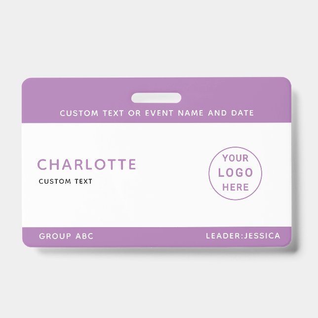 Crachá Kids ID Lanyard Modelo Music Tour School (Frente)