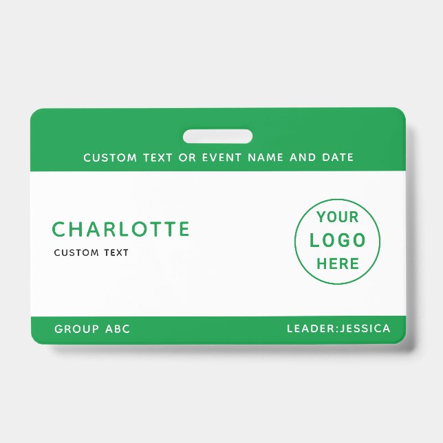 Crachá Kids ID Lanyard Modelo Music Tour School (Frente)