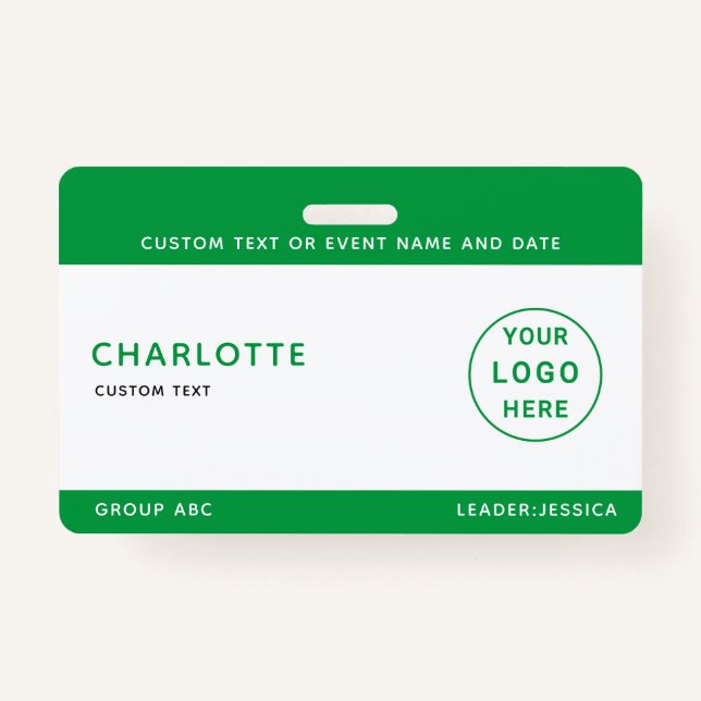 Crachá Kids ID Lanyard Modelo Music Tour School (Frente)