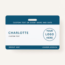 Crachá Kids ID Lanyard Modelo Music Tour School