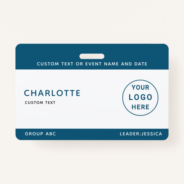 Crachá Kids ID Lanyard Modelo Music Tour School (Frente)