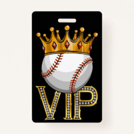 Crachá Lanyard Baseball VIP