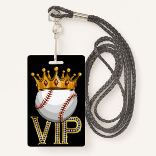 Crachá Lanyard Baseball VIP