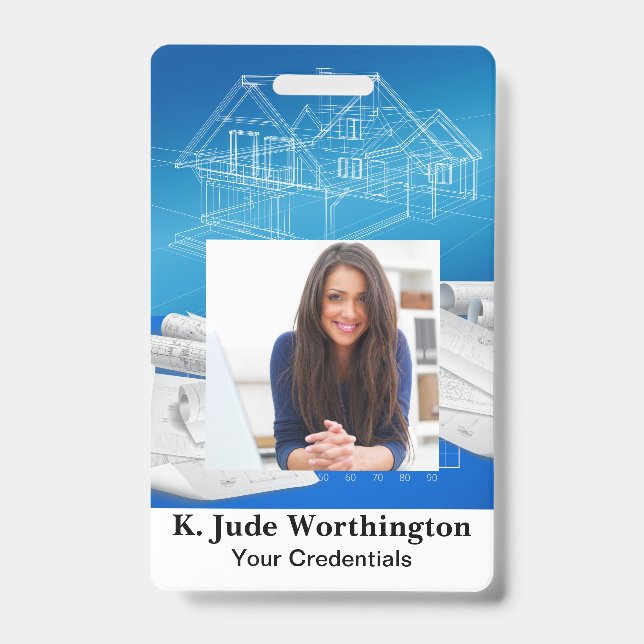 Crachá Lanyard do Contratante Arquiteto - Consulte (Frente)