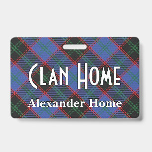 Crachá Lar da Família Hume Tartan Casa Snappy