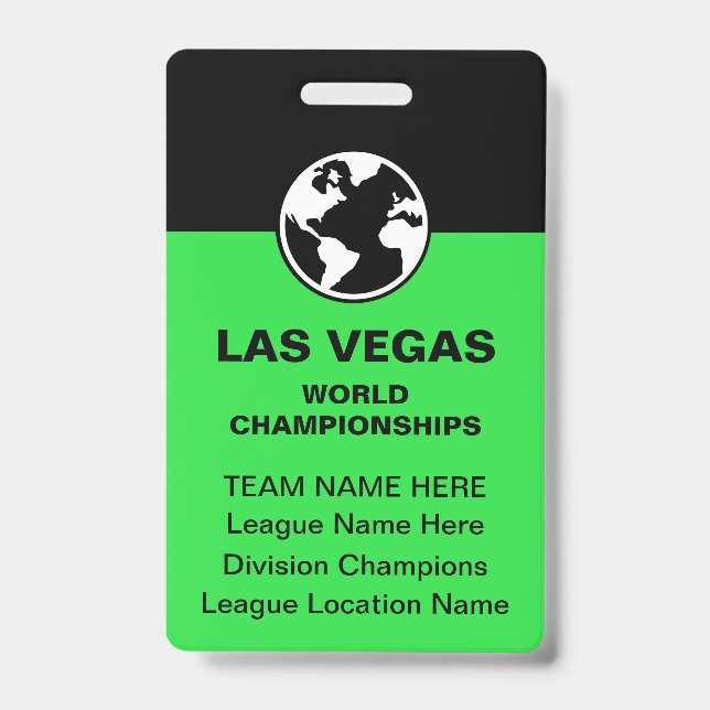 Crachá Las Vegas Billiards Championship Bulk Team Badges (Frente)