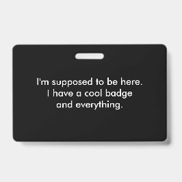 Crachá Legal engraçado e tudo