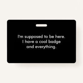 Crachá Legal engraçado e tudo