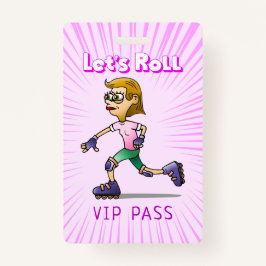 Crachá Legal rosa Rapariga de Pista