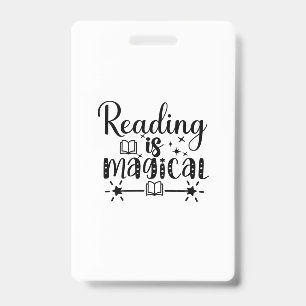 Crachá Ler Leitura De Arte É Mágico