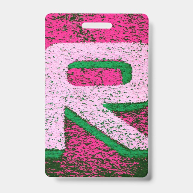 Crachá Letra r (Frente)