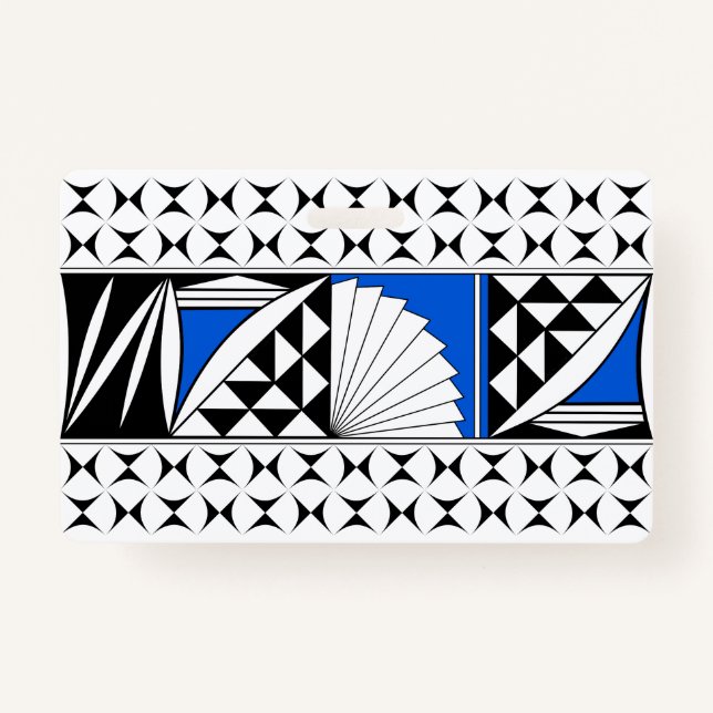 Crachá Levantamento nativo do sudoeste em azul (Frente)