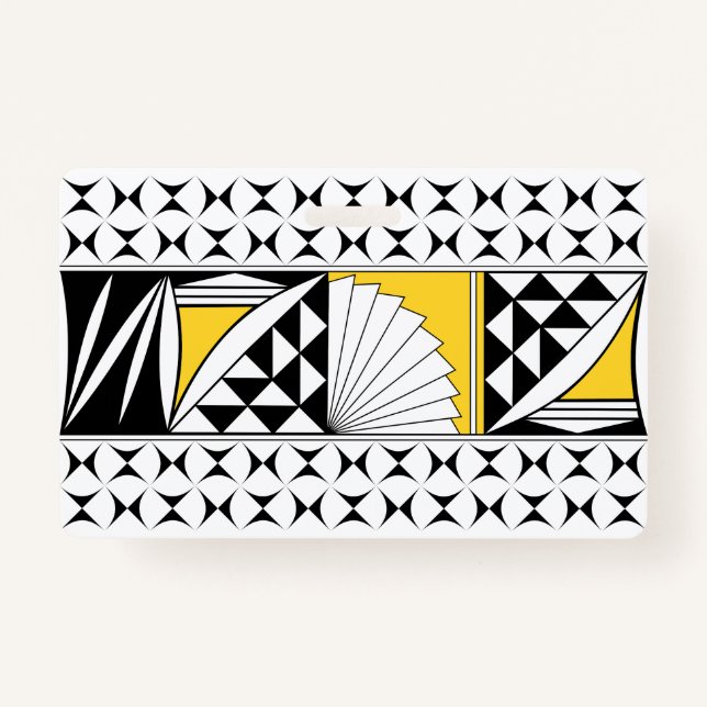 Crachá Levantamento nativo sudoeste em amarelo (Frente)