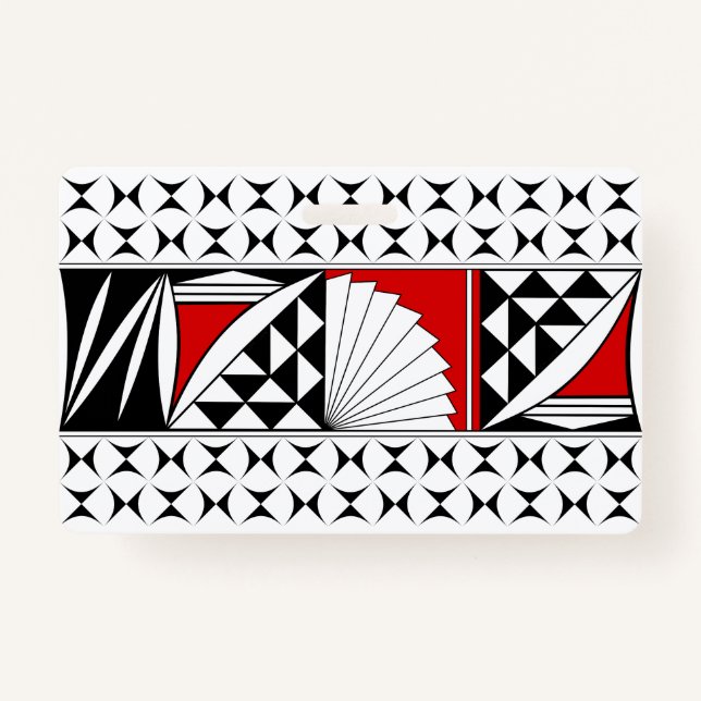 Crachá Levantamento nativo sudoeste em vermelho (Frente)