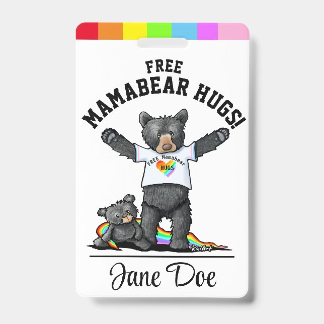 Crachá LGBTQ+ Mama Bear HUGS (Front)