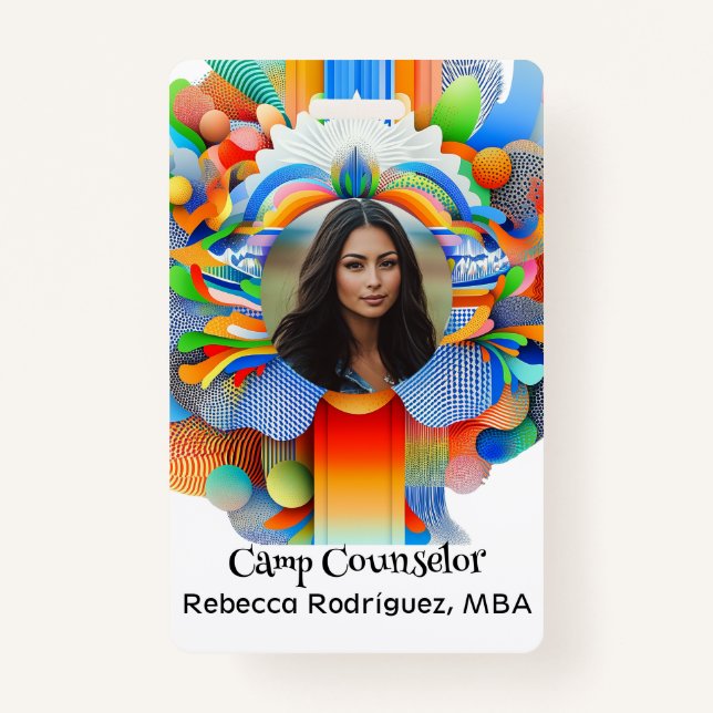 Crachá Líder/Guia do Campo de Atividade Juventude (Frente)