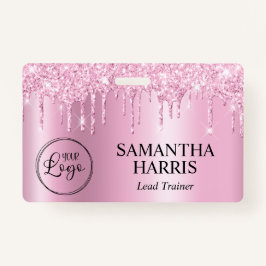 Crachá Light Pink Glitter Drips Shimmer