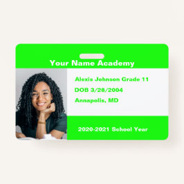 Crachá Limão Faça você mesmo Escola de Casa Personalizada