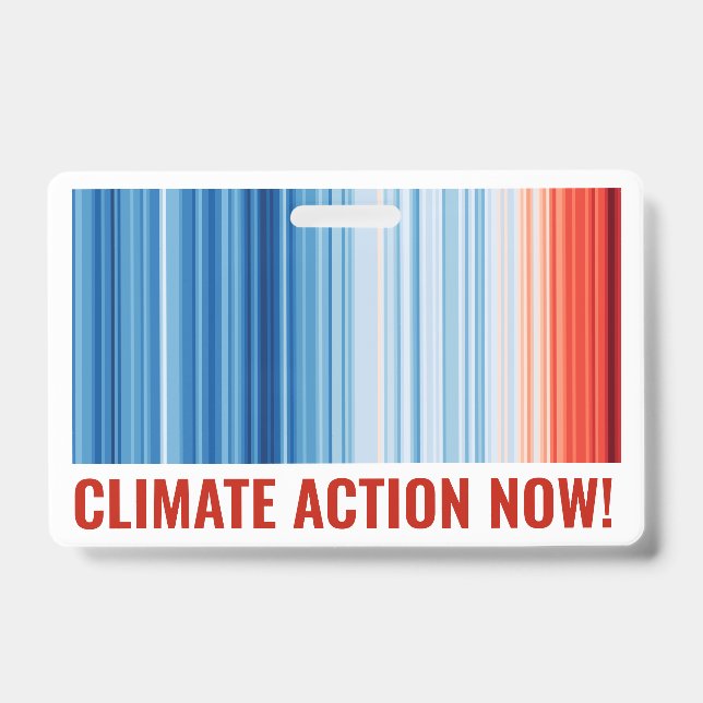 Crachá Listras de Aquecimento Global Crise de Mudanças Cl (Frente)