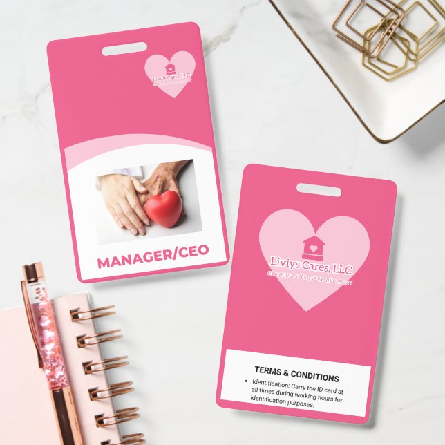 Crachá Liviys Cares Logo (Office)