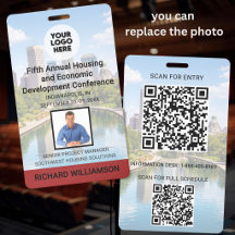 Localização Fotos Substituíveis QR Logo Conferênci