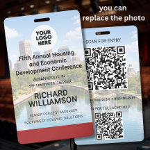 Localização Logotipo QR de Foto Substituível Confe