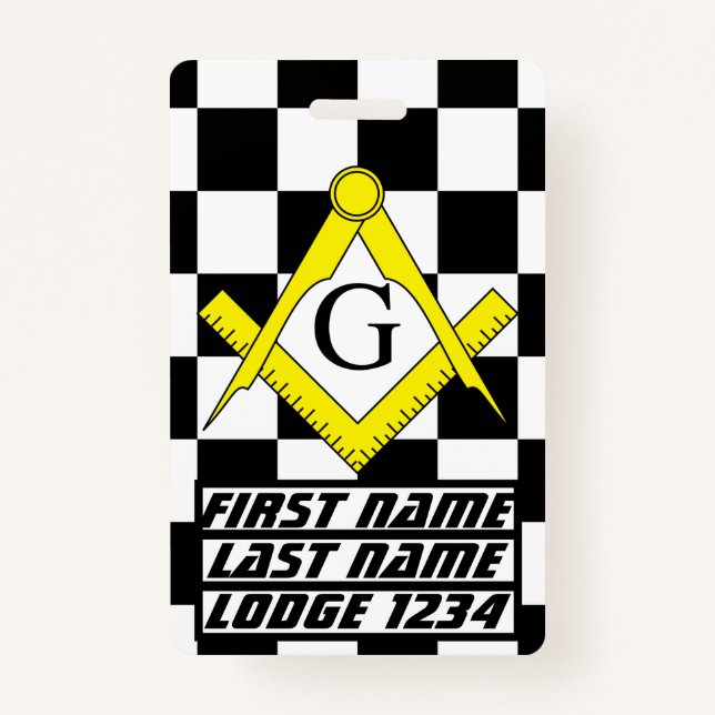 Crachá Lodge Masonic (Frente)