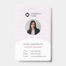 Logotipo Branco Rosa Para Empresas Id De Foto Para