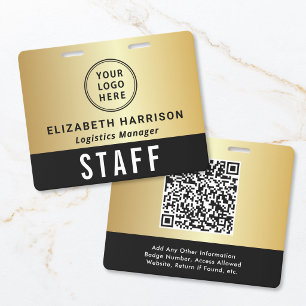 Crachá Logotipo Código QR Passagem de Acesso a Evento Pre