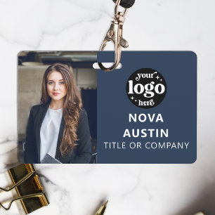 Crachá Logotipo comercial do código QR para identificação