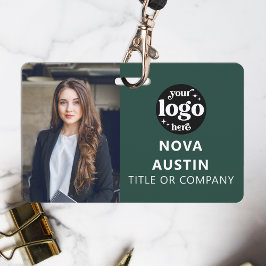 Crachá Logotipo comercial do Código QR para identificação