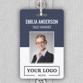 Crachá Logotipo comercial personalizado Código básico do