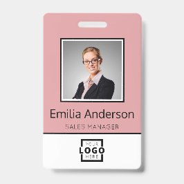 Crachá Logotipo comercial personalizado Nome básico do fu