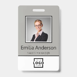 Crachá Logotipo comercial personalizado Nome básico do fu