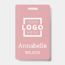 Crachá Logotipo comercial personalizado Nome básico do fu