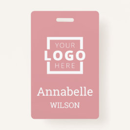 Crachá Logotipo comercial personalizado Nome básico do fu