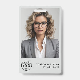 Crachá Logotipo da empresa de fotos personalizadas do Ele