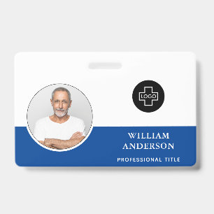 Crachá Logotipo da Empresa Foto Personalizada do Funcioná