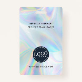 Crachá Logotipo da empresa Holográfico ID do funcionário