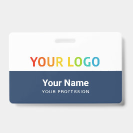 Crachá Logotipo da Empresa Inline ID | Funcionários Perso