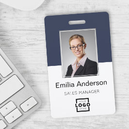 Crachá Logotipo da empresa personalizada Código básico do