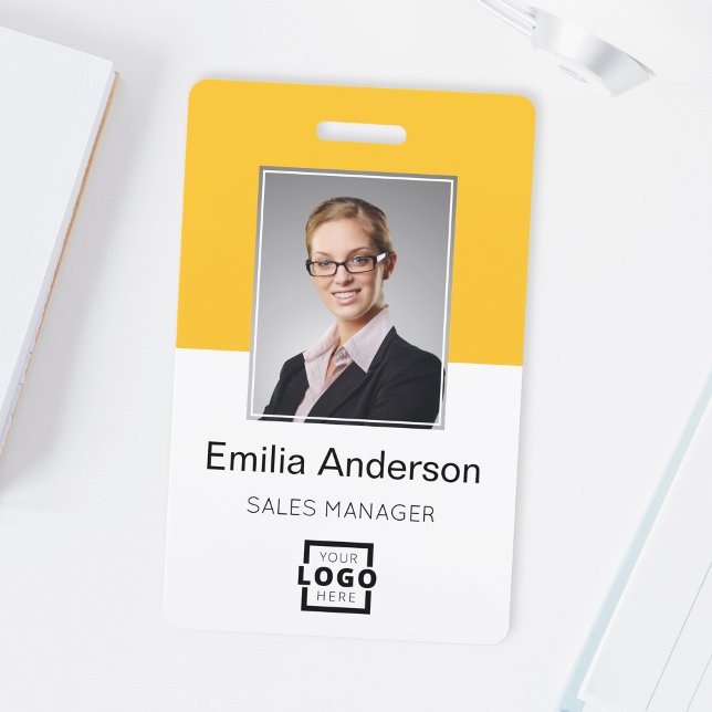 Crachá Logotipo da empresa personalizada Código básico do (Criador carregado)