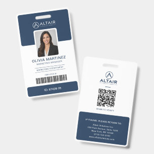 Crachá Logotipo da Empresa Personalizado Foto do Funcioná