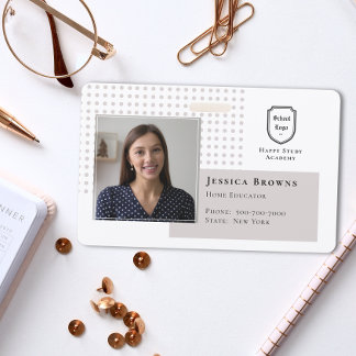 Crachá Logotipo da Escola de Fotografia do Professor de E