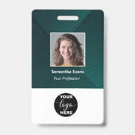 Crachá Logotipo da Foto do Funcionário Personalizado Códi