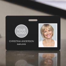 Logotipo da Foto do Nome do Funcionário Personaliz