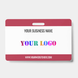 Crachá Logotipo da sua empresa Placa de identificação per