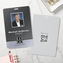 Logotipo de foto de negócios modernos Chic Qrcode