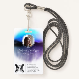 Crachá Logotipo de Foto de Script de Abstrato de Aquarela