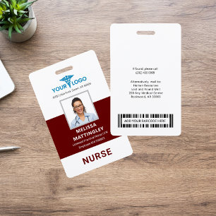 Crachá Logotipo de funcionário do hospital personalizado